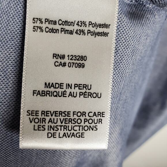 Travis Mathew blue lightweight polo shirt Size Large Great condition - Picture 7 of 11